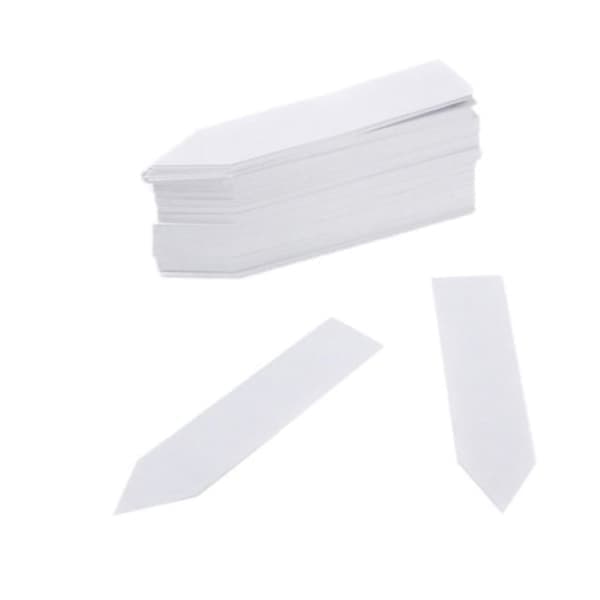 Växtetiketter / Växtskyltar för enkel växtidentifiering - 100-pack Vit 10x2 cm