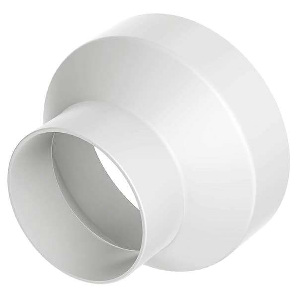 Kanalreducerare 150-100 mm (6 till 4 tum), Kanaladapter 150-100 mm PVC-reducerare, Kanalökare/reducerare för odlingstält HVAC