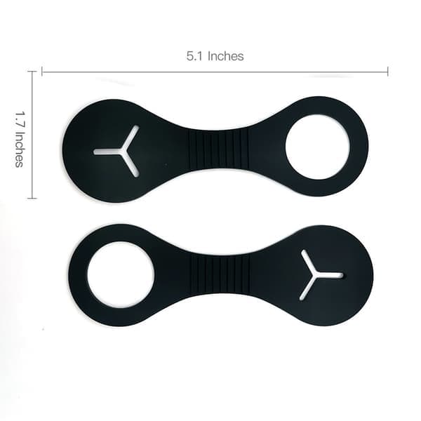 4 st (Svart) Hundbajspåse Hands Free Clips, Dispenser för husdjursavfallspåsar, Hundbajspåsehållare, Hundbajspåsehållare, för