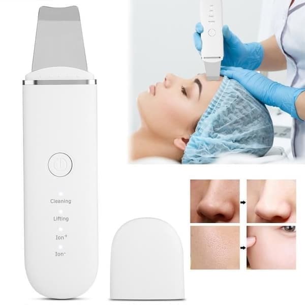 Ultraljud Ansiktsrengörare Exfolierande Porrengörare Finnar Pormaskar Borttagningsverktyg-Chd