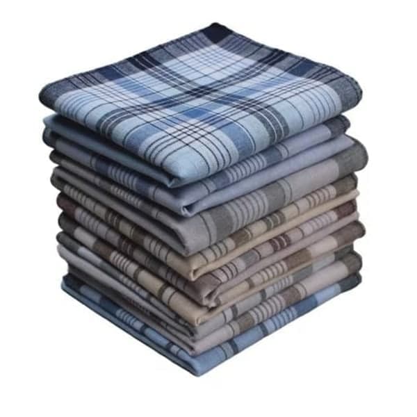 Näsdukar 10-pack Herrnäsdukar 100% bomull Näsduk 38 cm x 38 cm