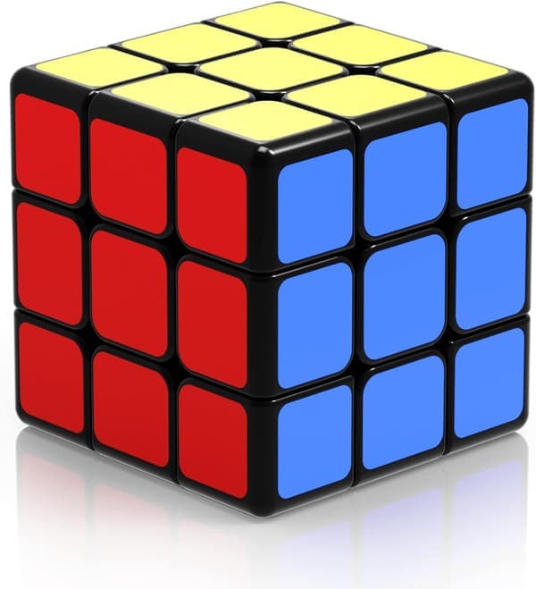 3x3 Speed Cube, Qixing 3x3x3 Speed Cube Klistermärke Supertålig med Ljusa Färger (3x3x3)