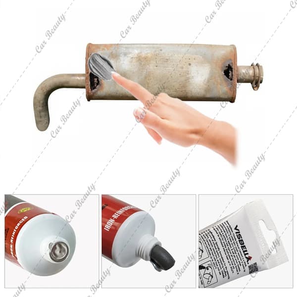 Auto Fordons Avgassystem Tätningsmedel Professionell Reparation Spricka Lim Tätningsmedel för Bil Ljuddämpare Avgasrör Katalysatorer 150g