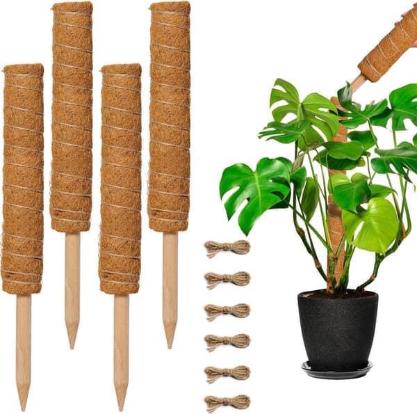 Växtmossstam - utdragbar upp till 140 cm - 4x40 cm - inklusive jutesnöre