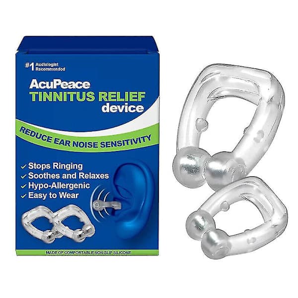 2x Tinnitus Relief Enhet För Öronringningar Stoppa Öronringningar För Män Kvinnor