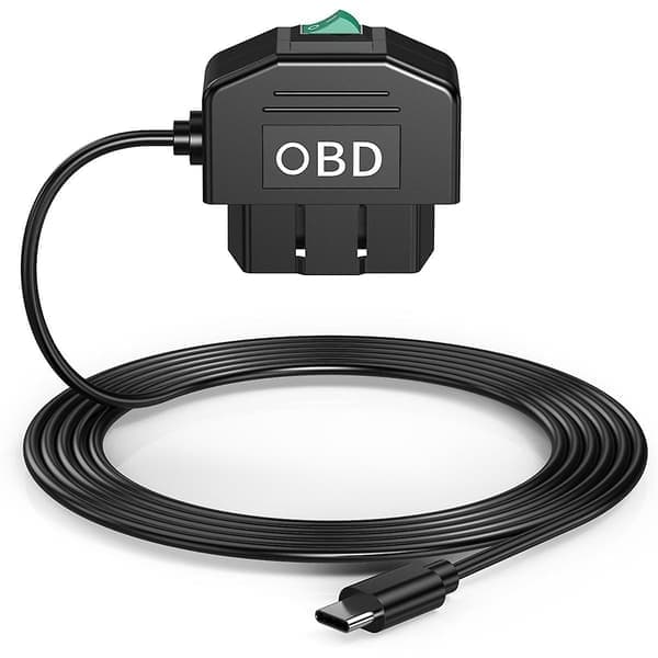 Dash Cam Obd Hardwire Kit, Dash Camera Usb Type C Hardwire Kit Med Obd Strömkabel För Dashcam 12-