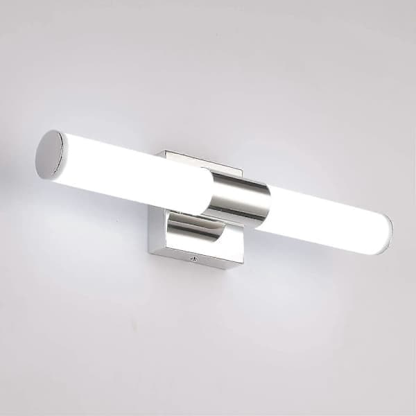 Badrumsbelysning, 7degobii 40 cm 16W 6000K Krom LED Spegellampor för Badrum Vägglampetter Bar Belysning