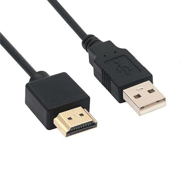1 x HDMI till USB-kabel, USB till HDMI hane strömkabel, ren koppar 0.5M