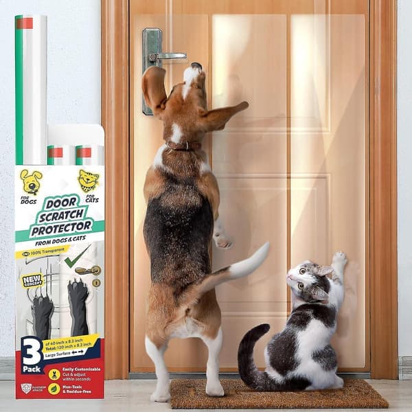 3-pack Dörrskydd mot Hund- och Kattskrapor - Dörrkarmsskydd mot Hundskrapor