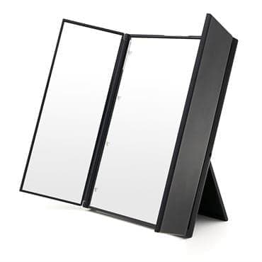 UNIQ LED Trifold Vanity Makeup Spegel - Svart