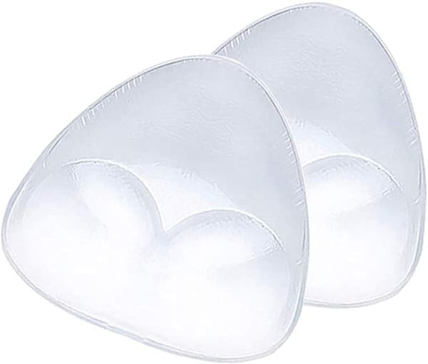BH-inlägg i genomskinlig silikon - Triangulär (2 x 90 gram)