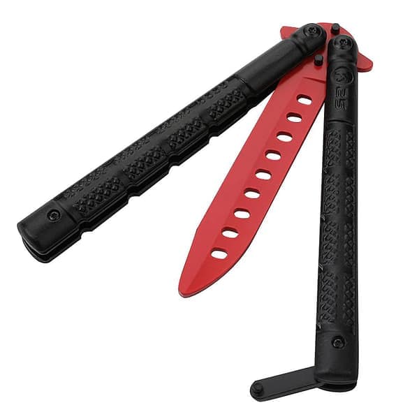 1 st Blunt Balisong Bärbar Säker Hållbar Trubbig Balisong Träningskniv Balisong Tränare