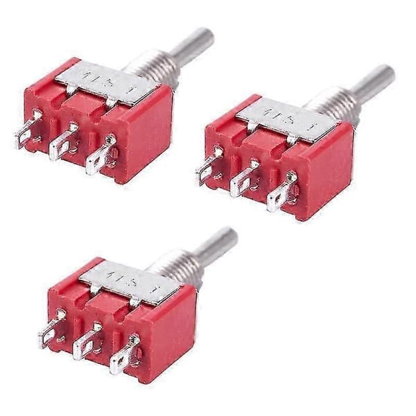15st Mini Vippströmbrytare SPDT 12V för Modelljärnväg