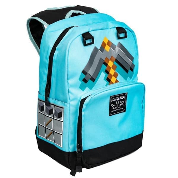 Minecraft skolväska grundskola barn skolväska ryggsäck H（stil 4）