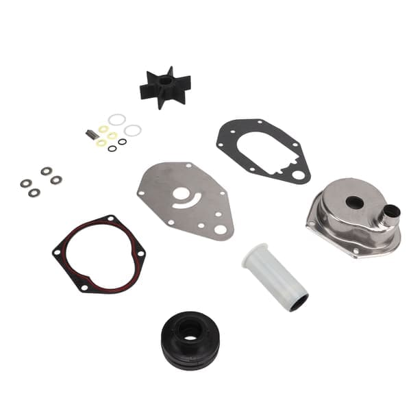 Vattenpump Impeller Reparationssats 46‑812966A12 Rostfritt Stål Ersättning för Mariner 4-takts Utombordare