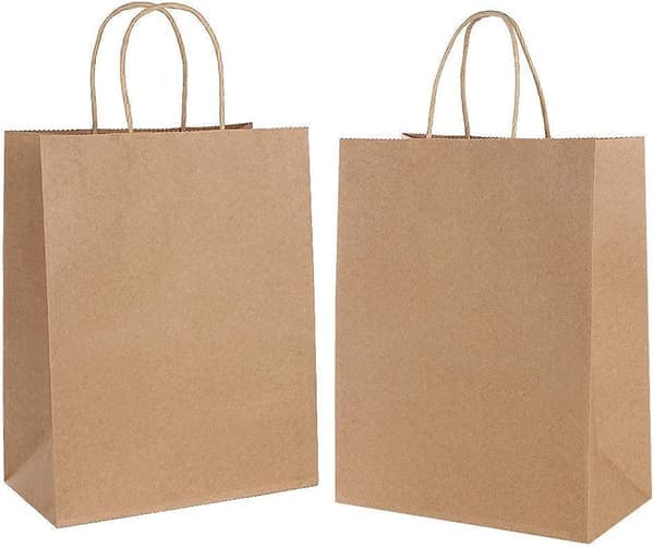 Presentpåse 30 st Kraftpapperspåse med handtag, Papperspåse för födelsedag, bröllop, jul och festfirande (tjock)