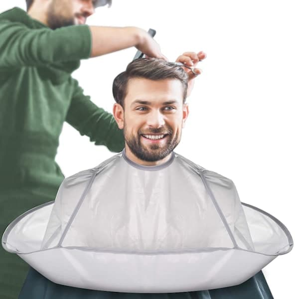 Barber Cape Hårklippningskappa Skäggrakning Förkläde Paraplykappa