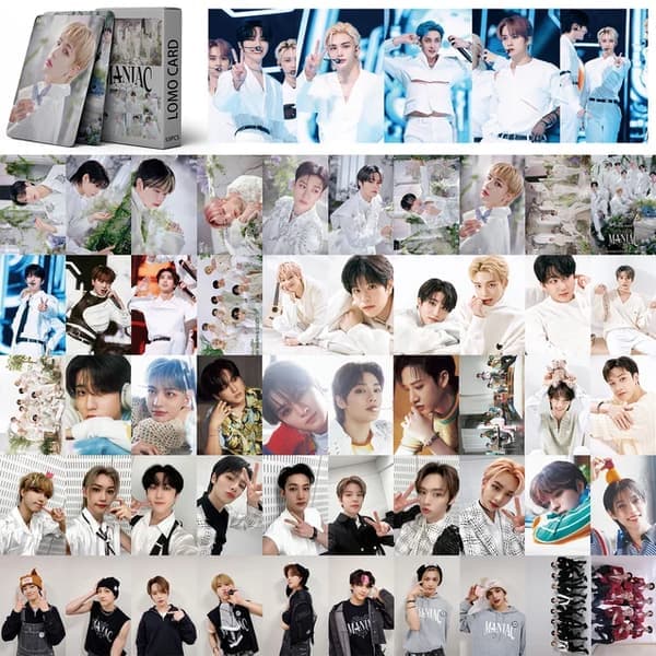 55 st Kpop Stray Kids Lomo-kort Nytt Album MANIAC JAPAN ENCORE Fotokort Straykids Fototryck Kort Hög Kvalitet