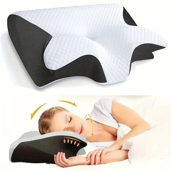 Orthopedic Pillow / Memory Foam Pillow - Breathable & Relieves Neck Pain, Suitable for Everyone