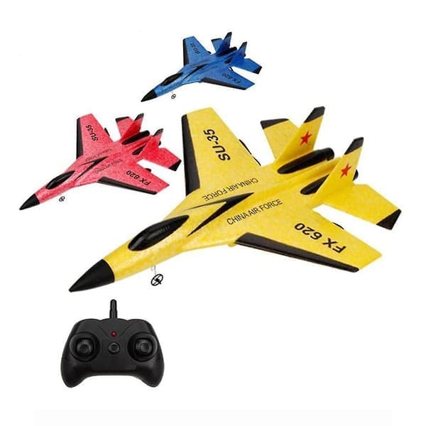 Su 35 Avion Rc Fjärrkontroll Flygplan Controller Su-35 Fighter Modellplan Barn (Röd)