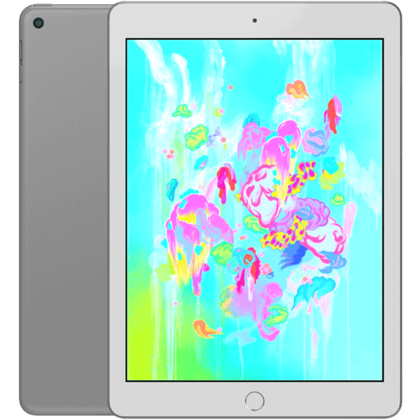 iPad 9,7 6:e gen (2018) Silver WIFI + Cellular 32GB Klass A (refurbished)