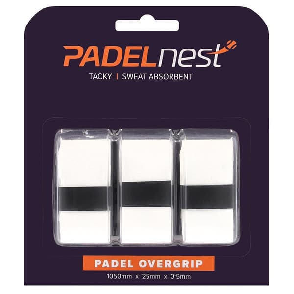 Padelnest 3-pack: Svettabsorberande & Klibbiga Overgrips