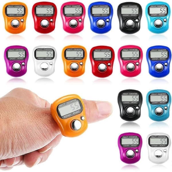 Digitalt Finger-Tasbeeh-Räknare Timer Religiös Stickning Rad [DB]