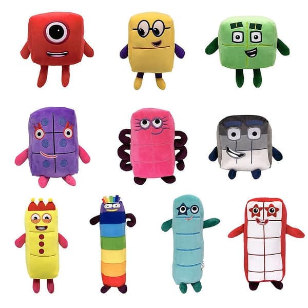 Cartoon Numberblocks Mjuk Plyschdocka Fyllda Leksaker Tidig Utbildning För Baby Leksaker Gåvor DB