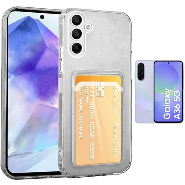 Samsung Galaxy A36 skal korthållare mobilskal slot -