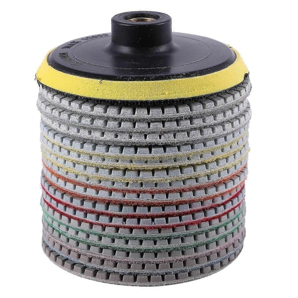 16 st Diamantpoleringsdynor Kit 4 tum 100 mm Våt/Torr för Granitsten Betong Marmor Polering Använd Slipskivor Set