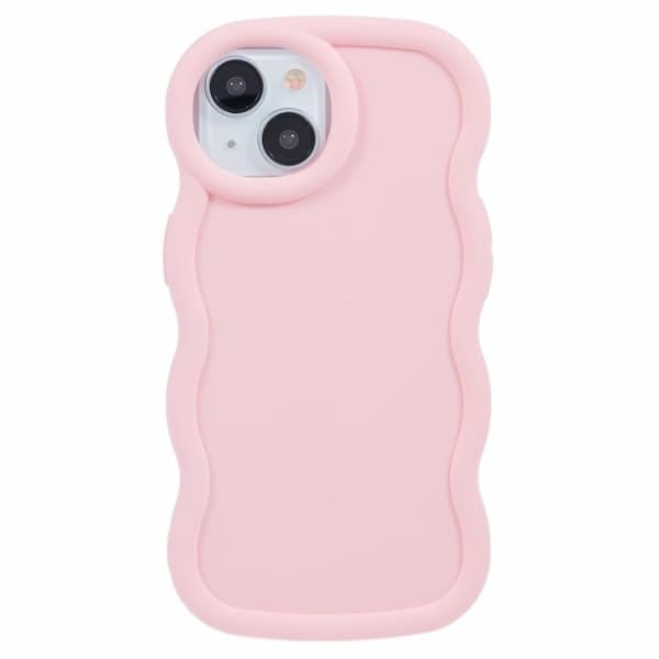iPhone 13 Mobilskal Vågig Ljusrosa