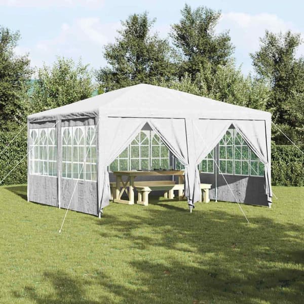Partytält Vit 400 x 400 x 266 cm polyeten