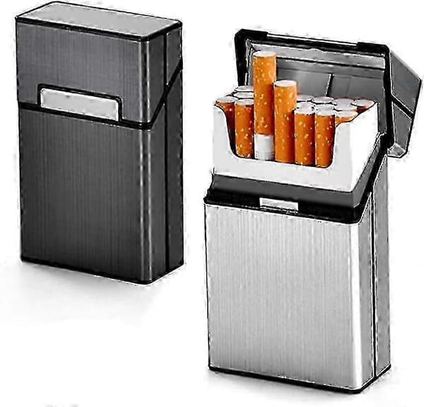 Paket Aluminium Flip Cigarettfodral Rymmer 20 Cigaretter för Män och Kvinnor