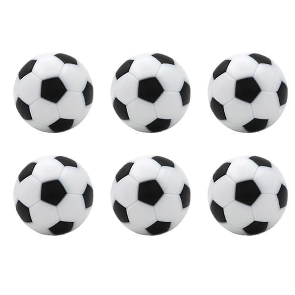 Bordfotboll 6 Bitar Bordfotbollsbollar 32mm Mini Fotbollsbollar Ersättning För Bordsfotbollsspel Tillbehör