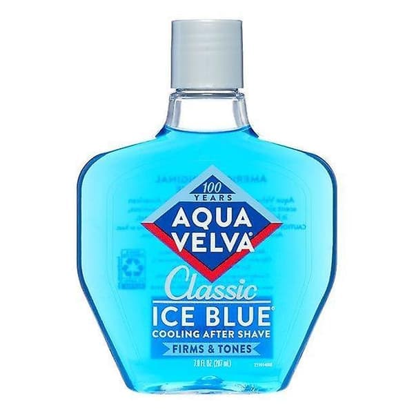 Aqua Velva After Shave, Klassisk Ice Blue Doft Som Kyler, Stramar Št Och Tonar Huden, 207 ml Flaska