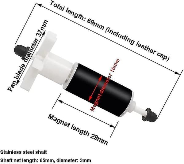 Lay Z Spa Hot Tub Pump Impeller/ Rotor E02 Fix ,(69mm)