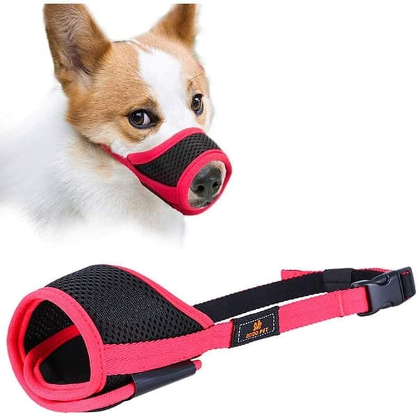 Chihuahua munkorg, hundmunkorg, tygmunkorg med justerbart spänne, andningsbar, förhindrar bitning, tuggning och skällande.