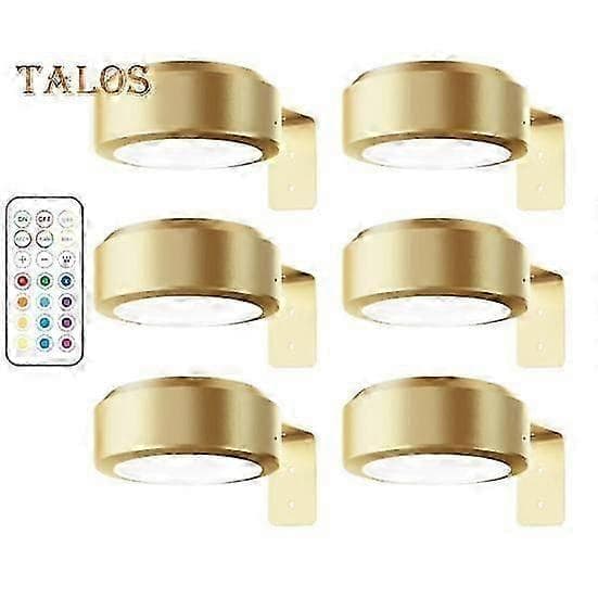 Picture Lamp with Remote Control 100 Lumen High Brightness Stepless Dimming 3 Lighting Modes Battery Powered No Drilling Wall Art Lamp golden