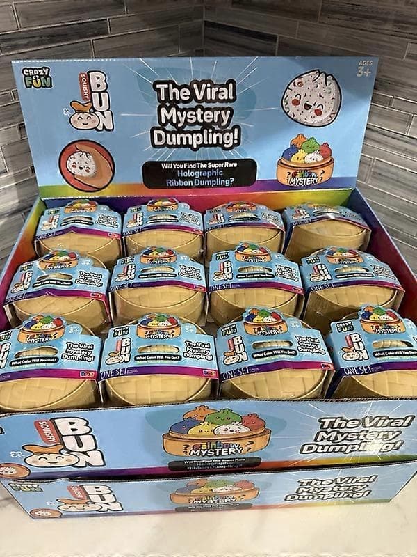 Rare Viral Holographic / Rainbow Mystery Squishy Dumpling (Available Separately) Hot