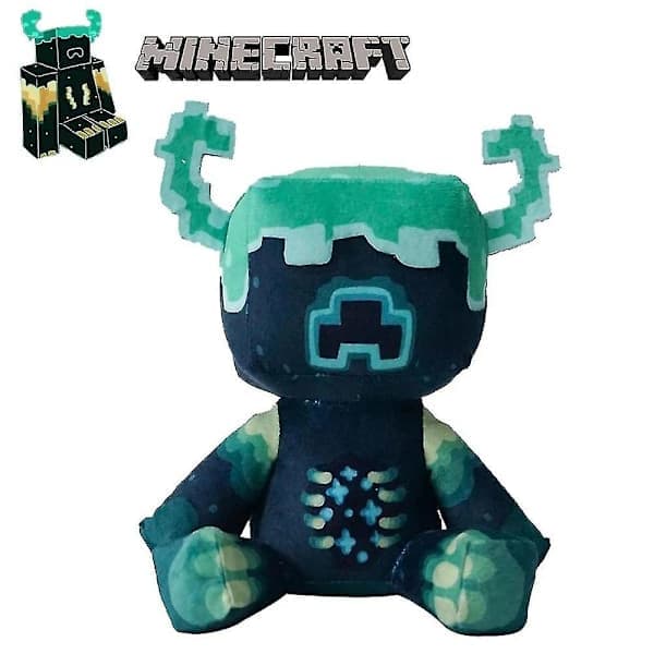 Minecraft Mjuk Plyschdocka My World Guardian Warden Kudde Spel Plyschleksak Barnpresent