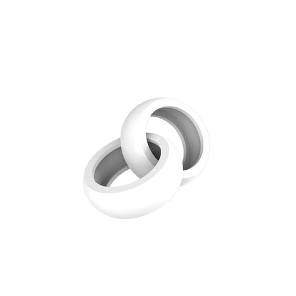 Stötsäkert Silikonskydd för Oura Ring Gen 3 White S