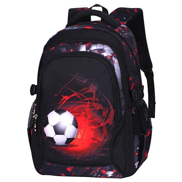 School backpack boys teenager football print school bag boys children 8-16 years school bag teenager nylon waterproof large backpack,A