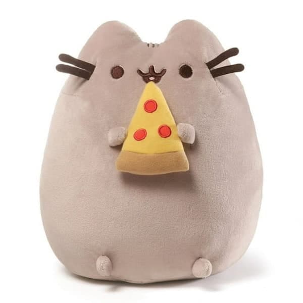 Glad-Pusheen Snackable Pizza Plysch, Mjukdjur för barn från 8 år och uppåt