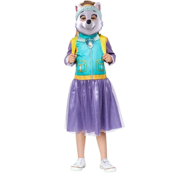 Paw Patrol Flickor Everest Kostym 4-6 Šr Lila