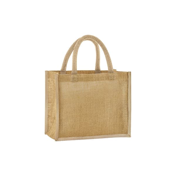 Westford Mill Stärkt Jute Midi Tote Bag En Storlek Naturlig