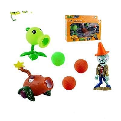 Plants Vs. Zombies Leksak Komplett Set Kan Avfyras