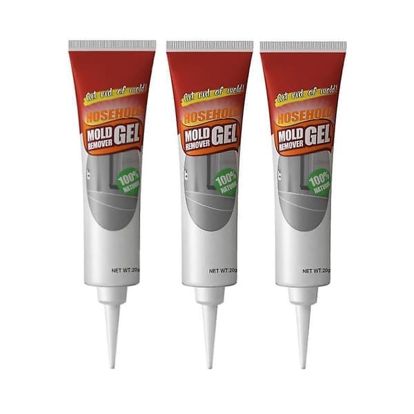 3 st Mögelborttagningsgel Mögel Magisk Borttagare Hem Vägg Kakelfog Rengöring 20g