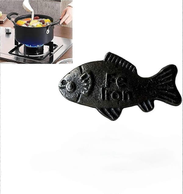 Lucky Iron Fish, Gjutjärnsfisk för järnberikad matlagning, Tillsätt naturligt järn till mat och vatten, Effektiv och säker återanvändbar