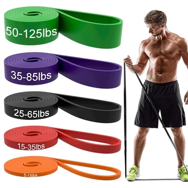 Motståndsband, draghjälpsband – träningsband, elektroniska fitnessband, långa motståndsband, lämpliga för träning och fitness.