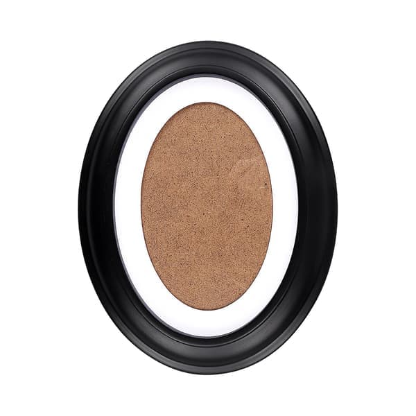 Vosarea klassisk oval träfotoram väggdekoration - gratis sömlösa spikar + S-spikar (svart) (22.00X18.00X2.20CM, svart)